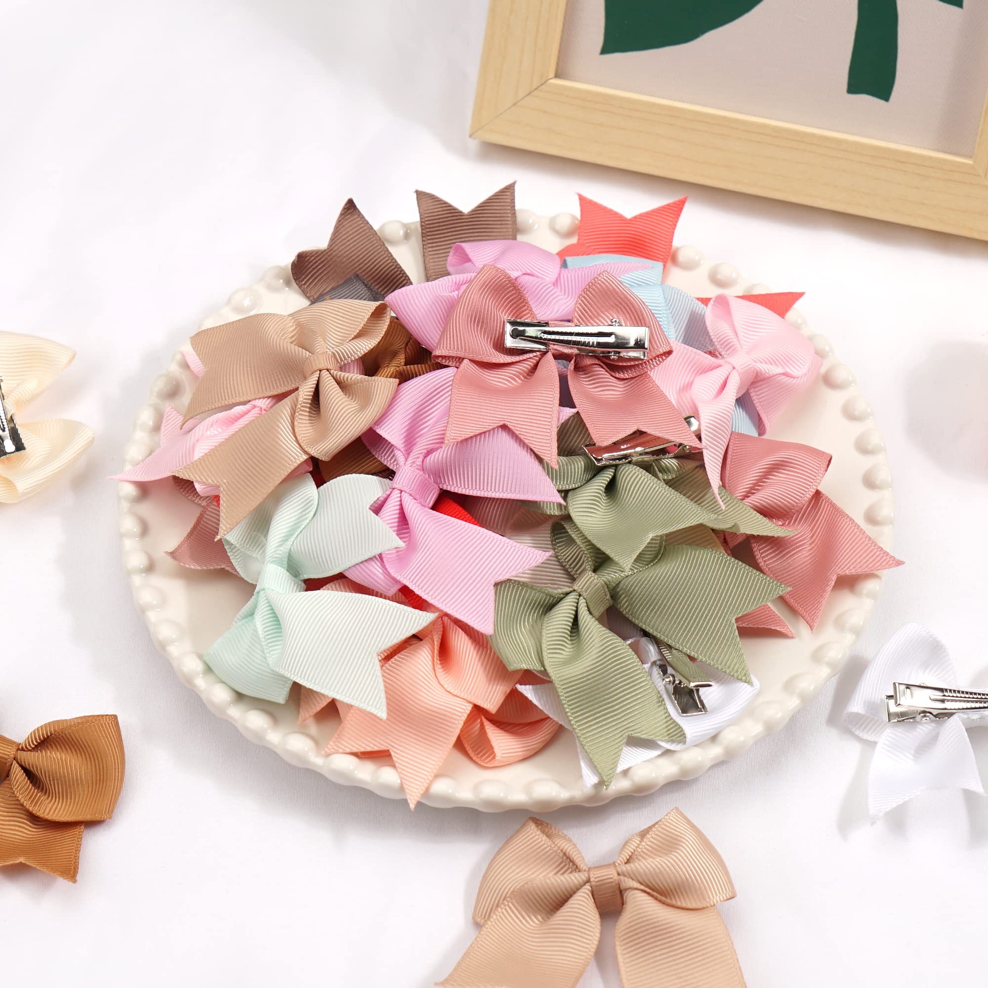 JOYOYO 40 pièces Barrettes cheveux filles, Petites pinces à cheveux Craft de 2.4 pouces pour les cheveux fins de tout-petits