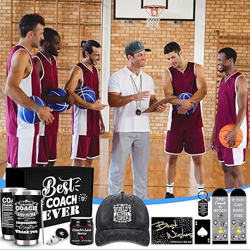JTAMOHI Coaches Gifts, Best Coach Ever, Coach Appreciation Gift, Thank You Coach Gifts, Christmas Gift for Football, Basketball, Volleyball, Baseball, Softball, Swim Team, Hockey, Golf