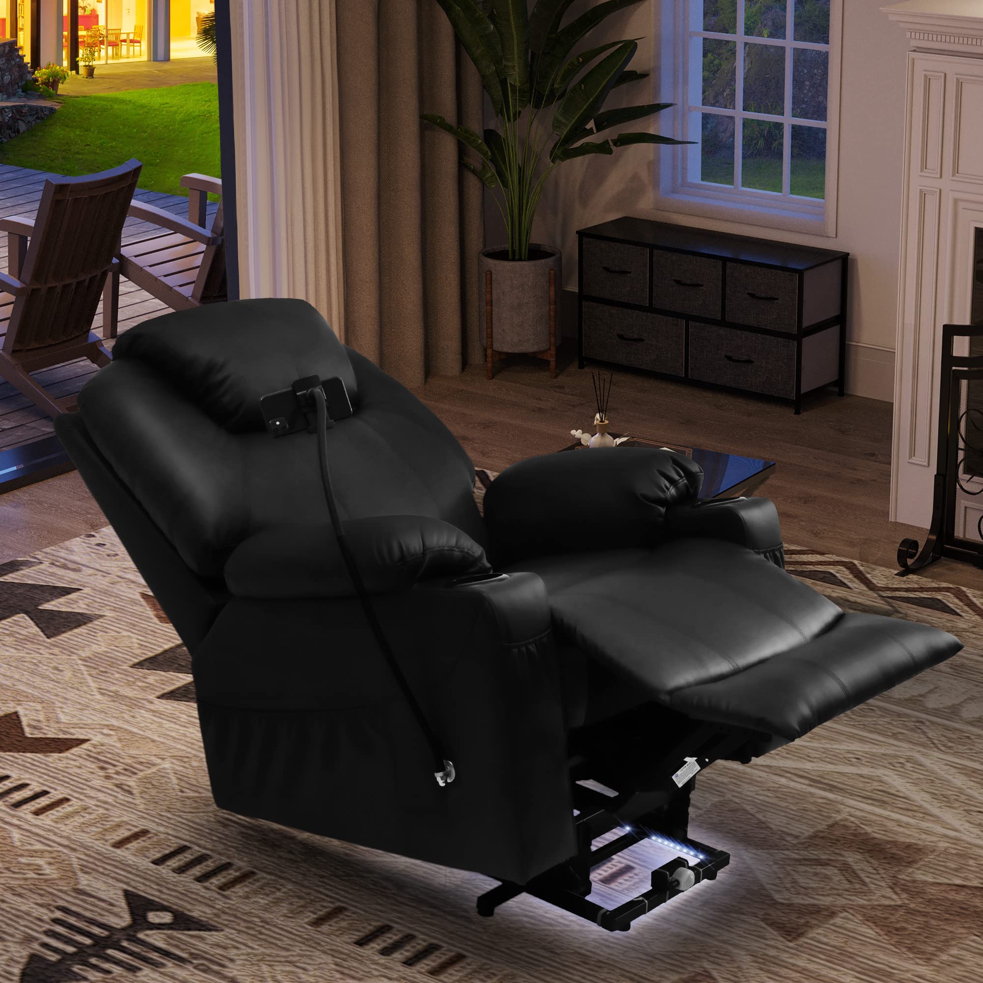 YITAHOME Recliner Chair with Phone Holder, Electric Power Lift Recliner