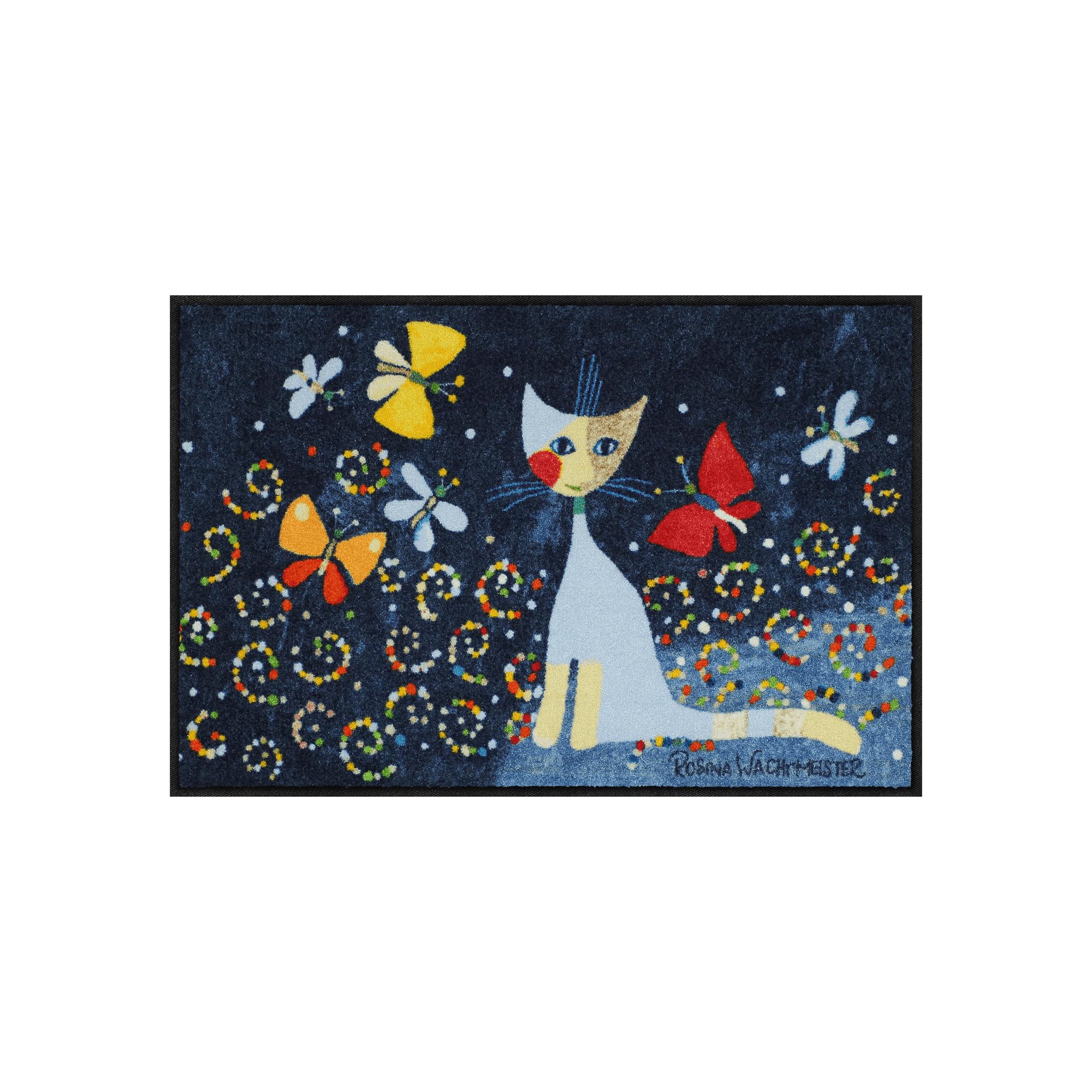 Paillasson multicolore de style tapis essuie-pieds Rosina Wachtmeister