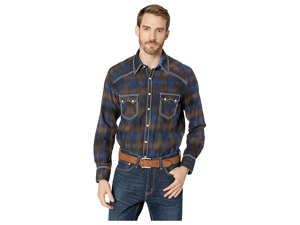 

Rock and Roll Cowboy Long Sleeve Snap B2S8006 (Brown) Men's Long Sleeve Button Up