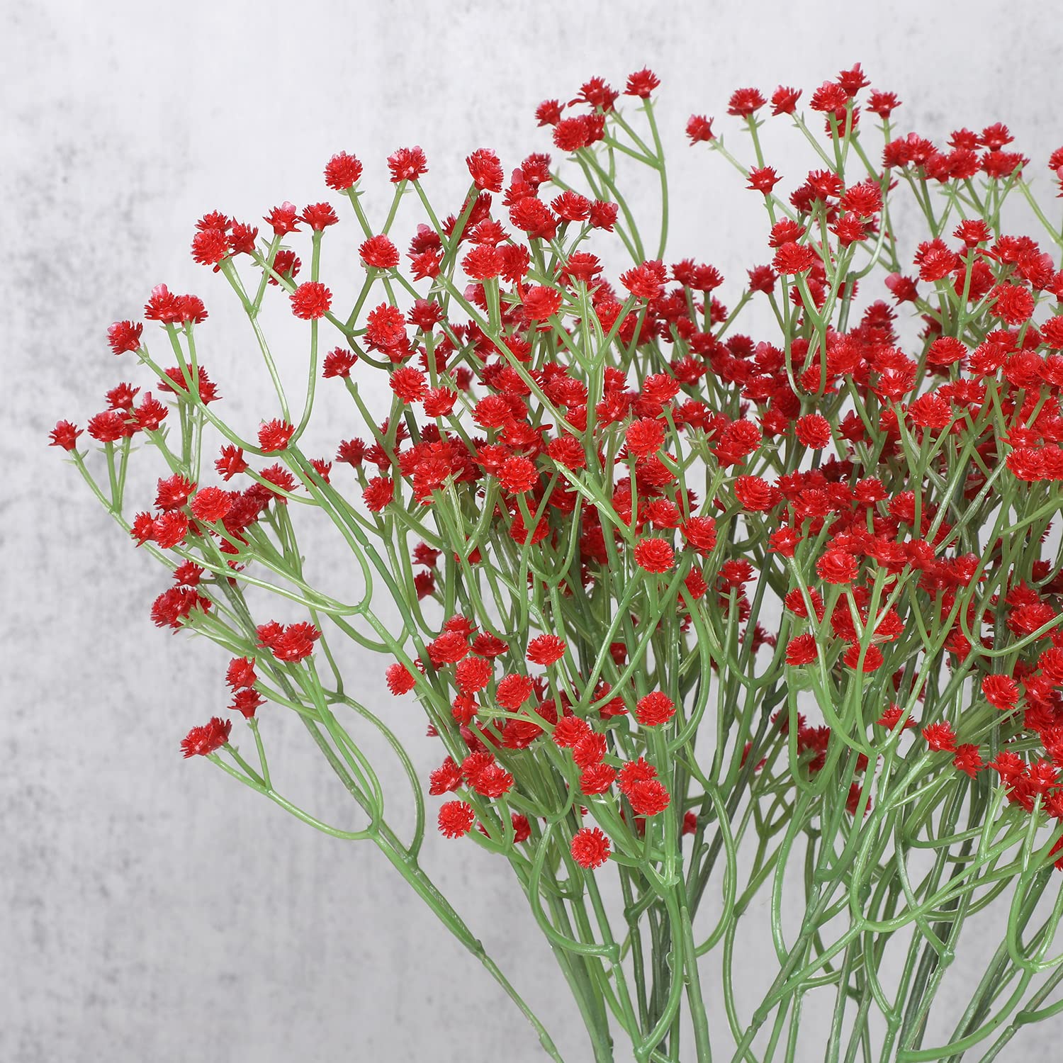 huaao 7 stuks kunstbloemen Gypsophila Gypsophila kunstbloemen kunstbloemen kunstplanten voor bruiloft, bruidsboeket, bloemstuk hotel, woonkamer, feestdecoratie, geel