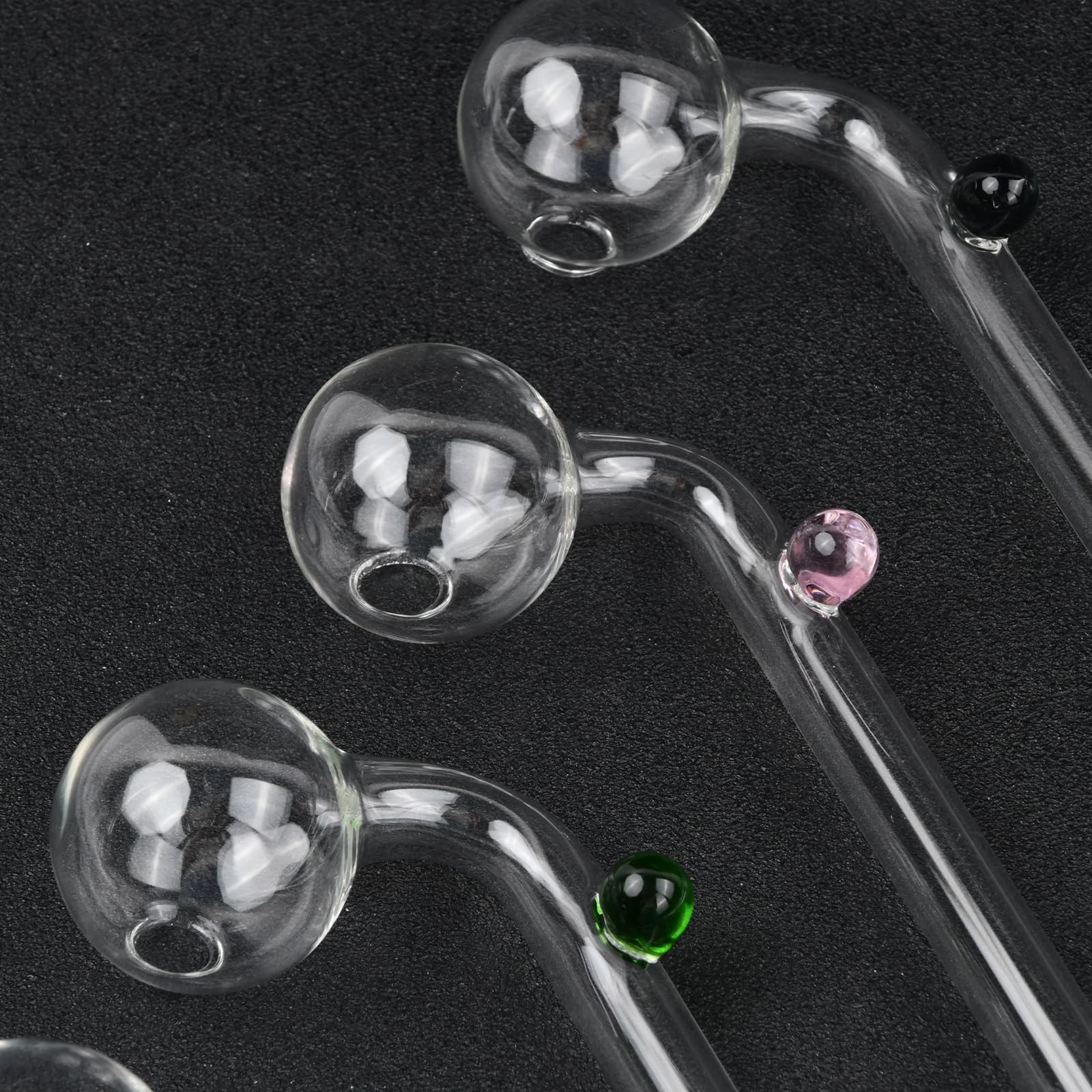 10-tlg. Glasrohre Für Ölbrenner - Mehrfarbig, Je 10 Cm Lang