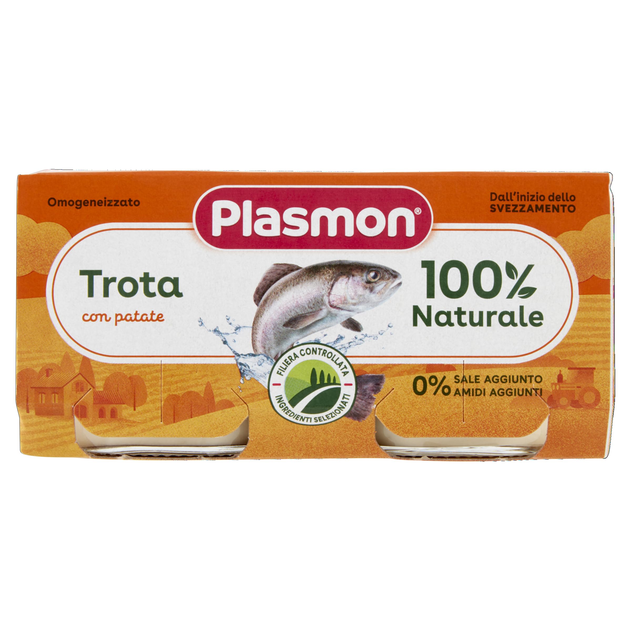Plasmon Omogeneizzato Trota 2x80g (12 Confezioni)
