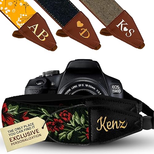 Miniatura 25 de Art Tribute Camera Strap for All DSLR and Mirrorless Cameras. Photographers Strap Neck, Shoulder & Crossbody Camera Strap