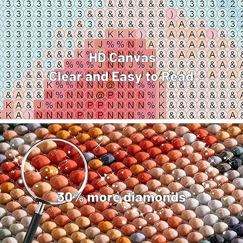 Miniatura 5 de Kits de pintura de diamantes de puntada para principiantes, pintura de diamantes de dibujos animados 5D para niños, kits de arte de cuentas de gemas