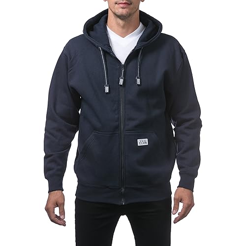 Pro Club Men's Heavyweight Full Zip Fleece Hoodie