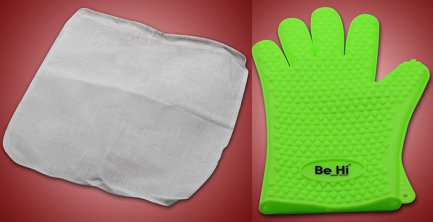 Hоt Dеаlѕ Hi® Herbal Infuser® - New 2021 Model Countertop Botanical Extractor Butter, Oil & Tincture Infusion Machine - Measuring Cup, Glove, Strainer, Organic Herb Filter & Recipe Book Included (Package)