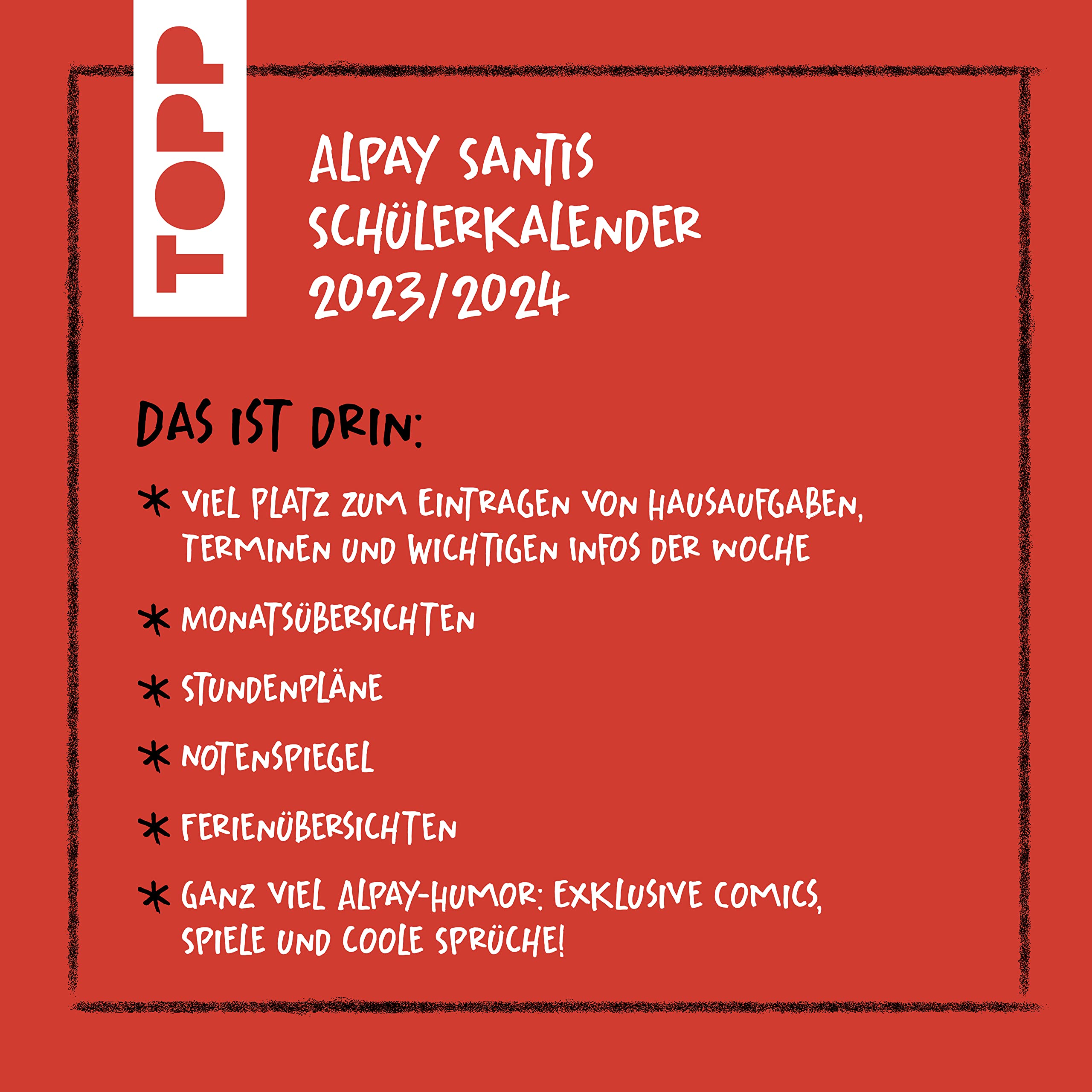 Alpay Santi: Schülerkalender 2023/2024: Der erste Schulplaner des Influencers Alpay Santi!