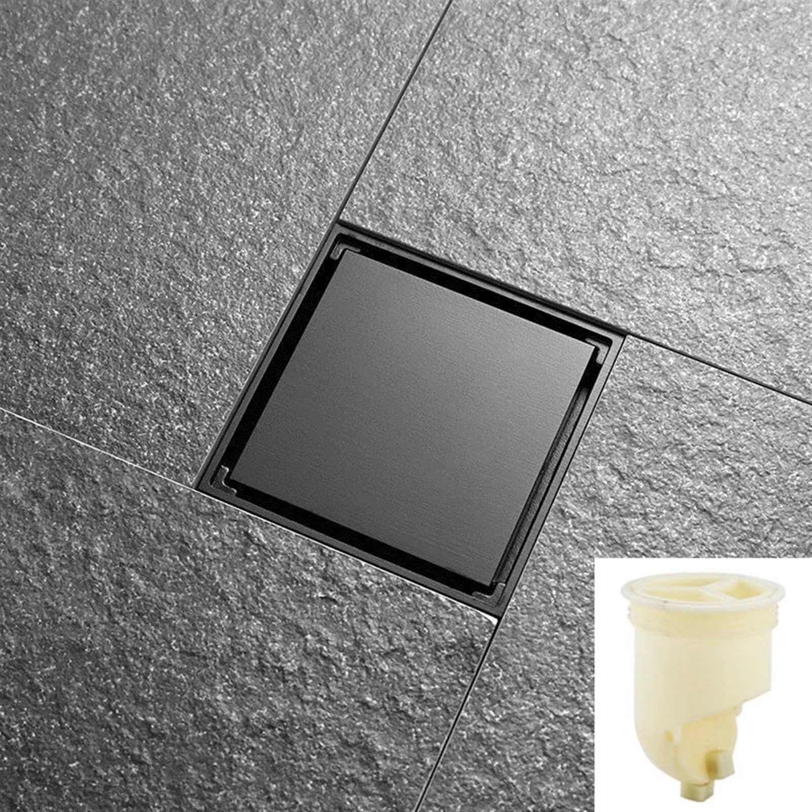Drain de sol de luxe en acier inoxydable 304 et cuivre gris