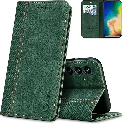 Miniatura 1 de AKABEILA Funda para Oppo Reno 8T 5GOppo A1 Pro 5G Premium PU Cuero Flip Wallet Case con Cierre Magnético Kickstand Ranuras Folio Teléfono Móvil