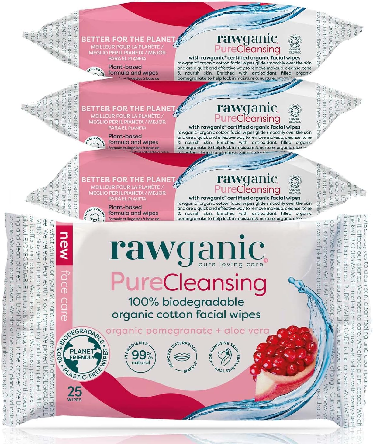RAWGANIC Anti-ageing Facial Wipes