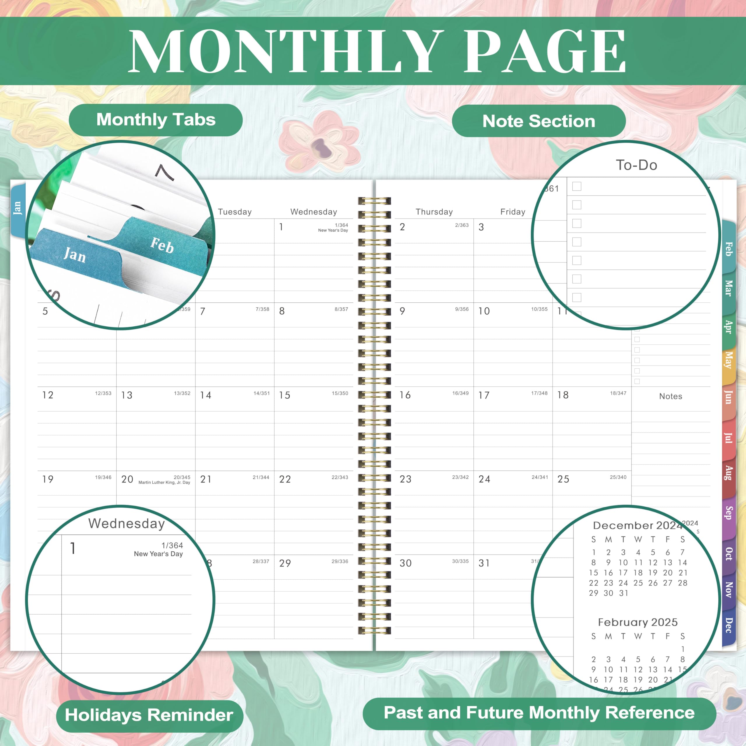 Big Monthly Planner 9x11