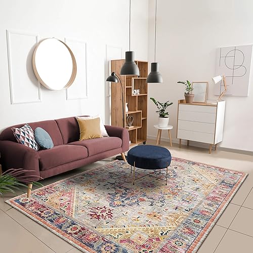 Miniatura 3 de Vernal Milagros - Alfombra antideslizante lavable a máquina, no se desprende, para sala de estar, dormitorio, comedor, pasillo, cocina, apta para