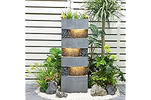 40" Modern Outdoor Fountain