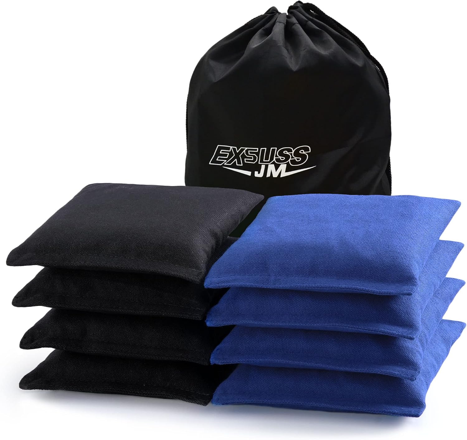JMEXSUSS Weather Resistant Cornhole Bags, Set of 8 Regulation Corn Hole Beans Bags for Tossing Game, Professional Corn Hole Bags with Tote Bag
