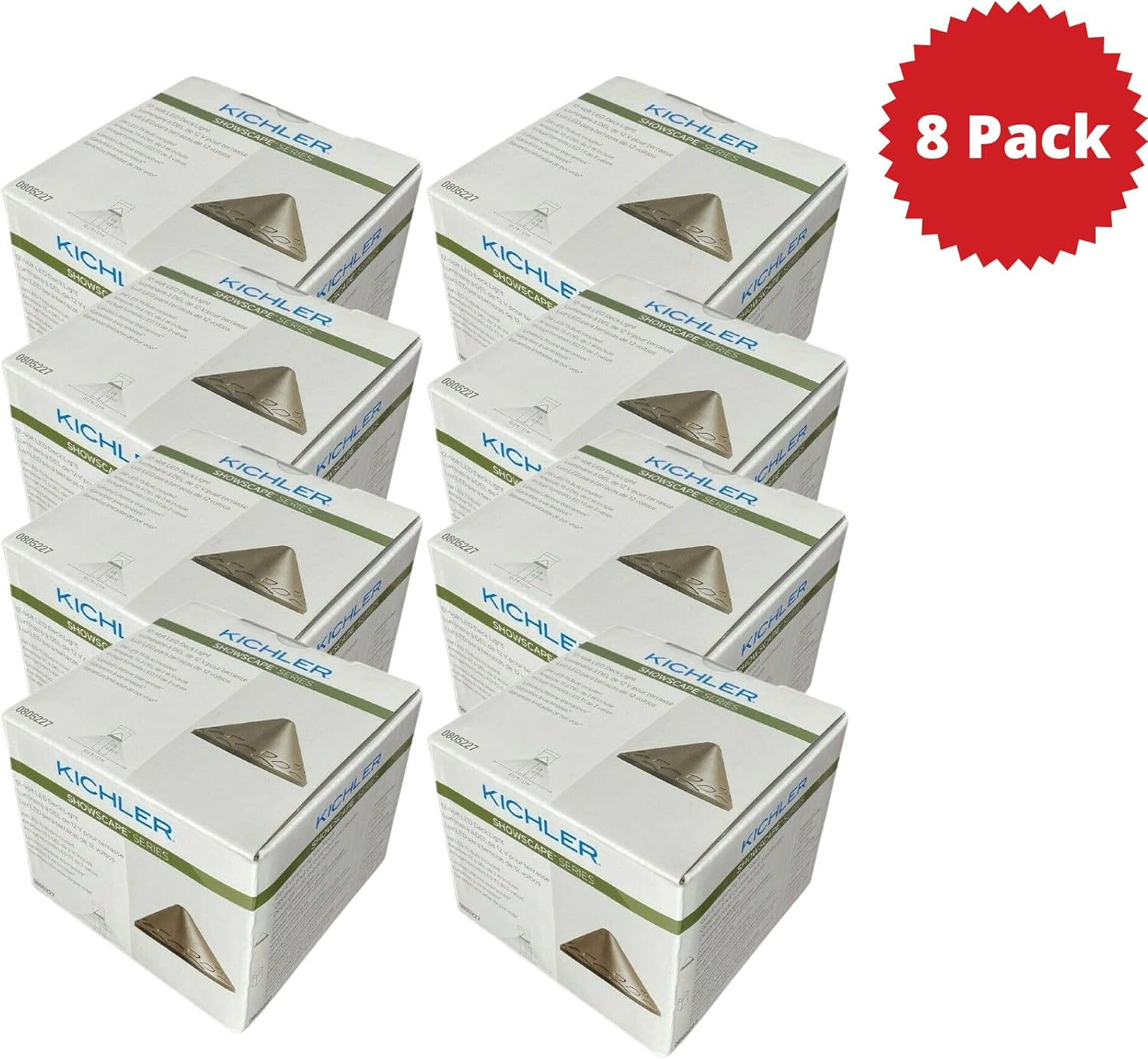 Kichler 2-Watt Olde Bronze Low Voltage Plug-in LED Deck/Step Light (8 Pack)