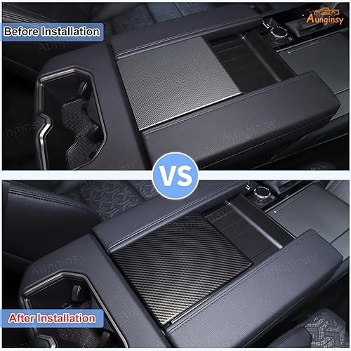 Miniatura 10 de Caja de almacenamiento para reposabrazos de control central de automóvil, compatible con Toyota TundraSequoia 2022-2023, cubierta de reposabrazos
