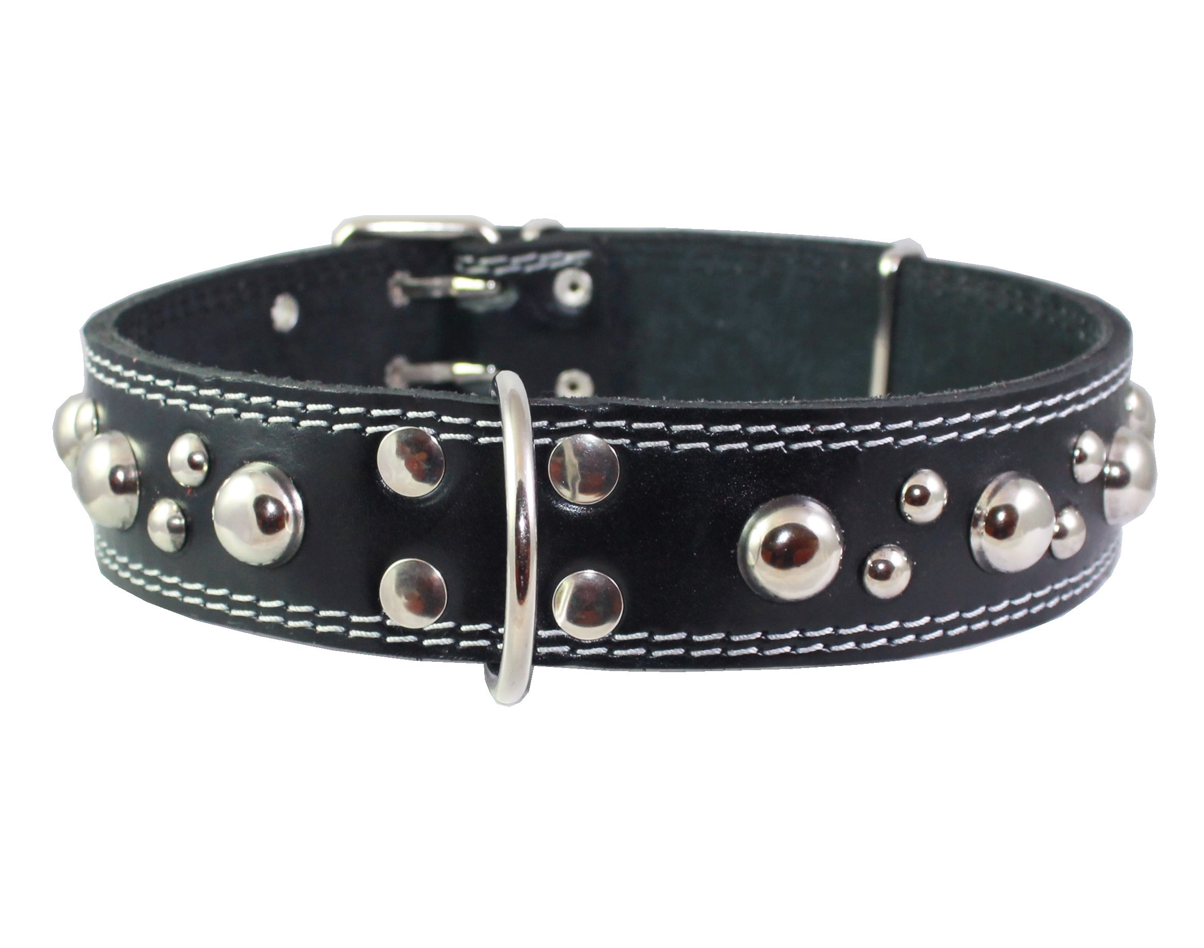 Collier en cuir pour Grand Danois ajustement parfait tour de cou 54-66cm