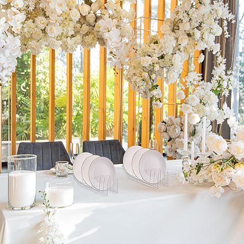 Vista 5 de Tioncy Organizador de tapas de olla para gabinete, 8 ranuras de acero inoxidable, soporte para tabla de cortar, contenedor reutilizable