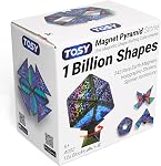 TOSY Pierre de pyramide d'aimant - 1 Cube se transforme en 1 Formes de milliards, 12 Des morceaux, 243 Aimants de la Terre Rare, Design Holographique Aimant Tuiles Puzzle Créatif STEM/STEAM Jouet