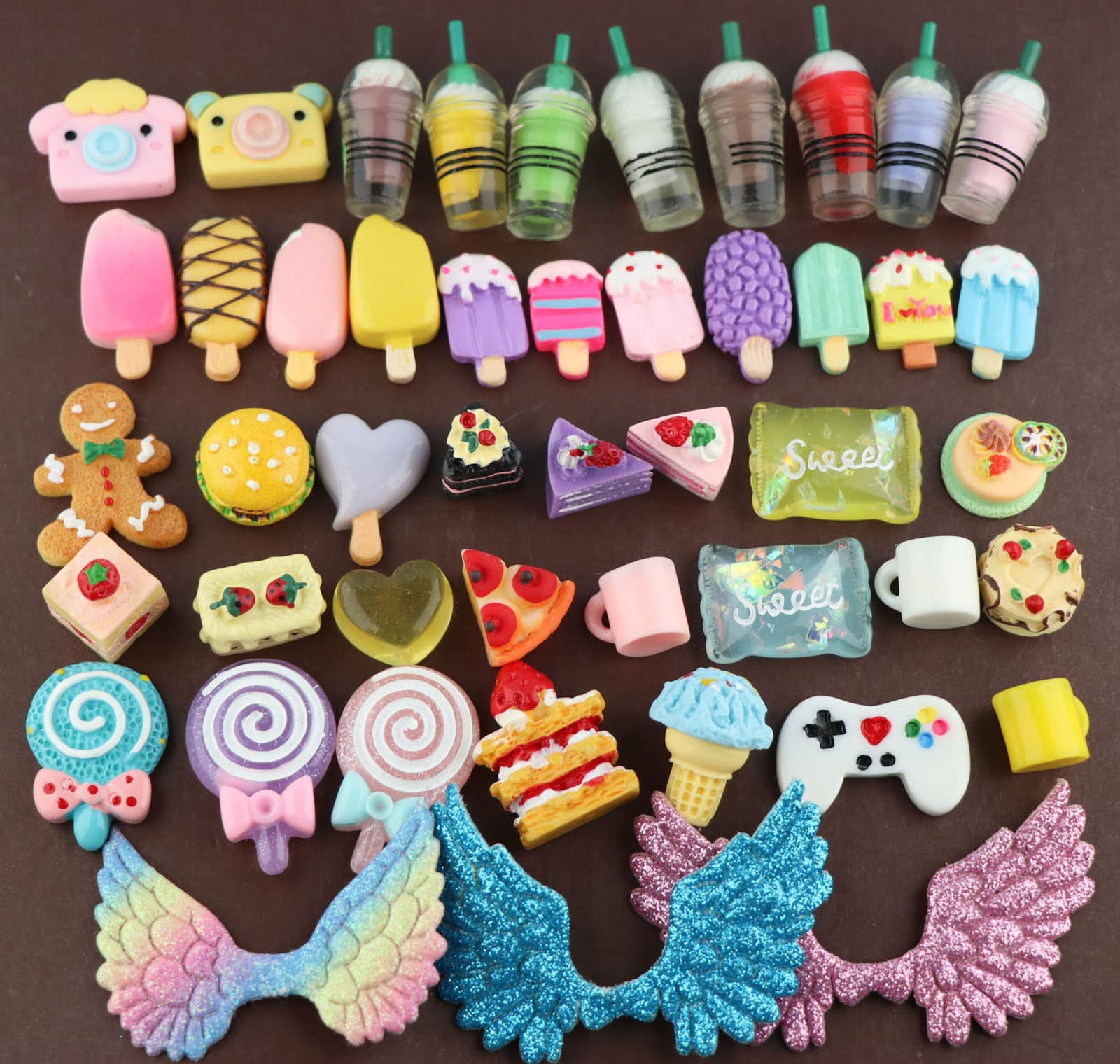 Beibei Judylovelps lps Accessories Random 12pcs, lps Accessories Wings Drink Candy Coffee Bread fit lps Cats and Dogs Kids Gift