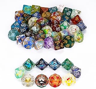 10-Pack 10 Sided Dice Random Polyhedral Dice Set for Tabletop Games