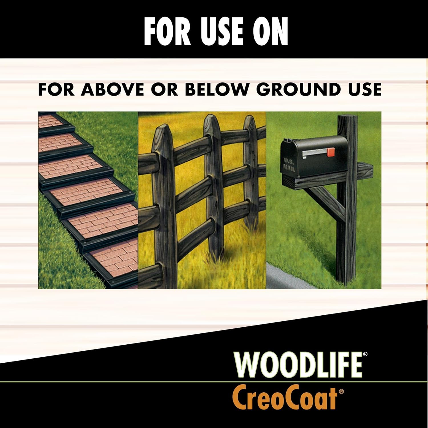 WOODLIFE 14436A-4PK CreoCoat Black Wood Preservative, 0.88 Gallon, Black, 4 Pack