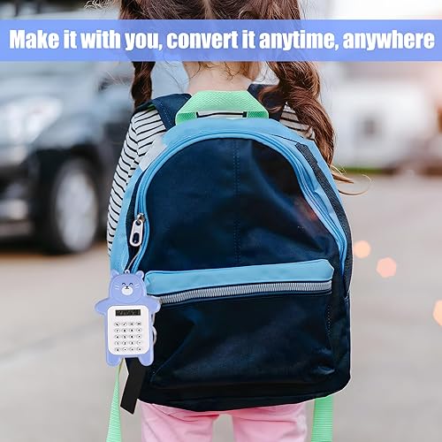 Miniatura 4 de Calculadora de bolsillo pequeña de 8 dígitos, mini calculadora básica de dibujos animados, calculadora básica de 4 funciones, calculadora de mano