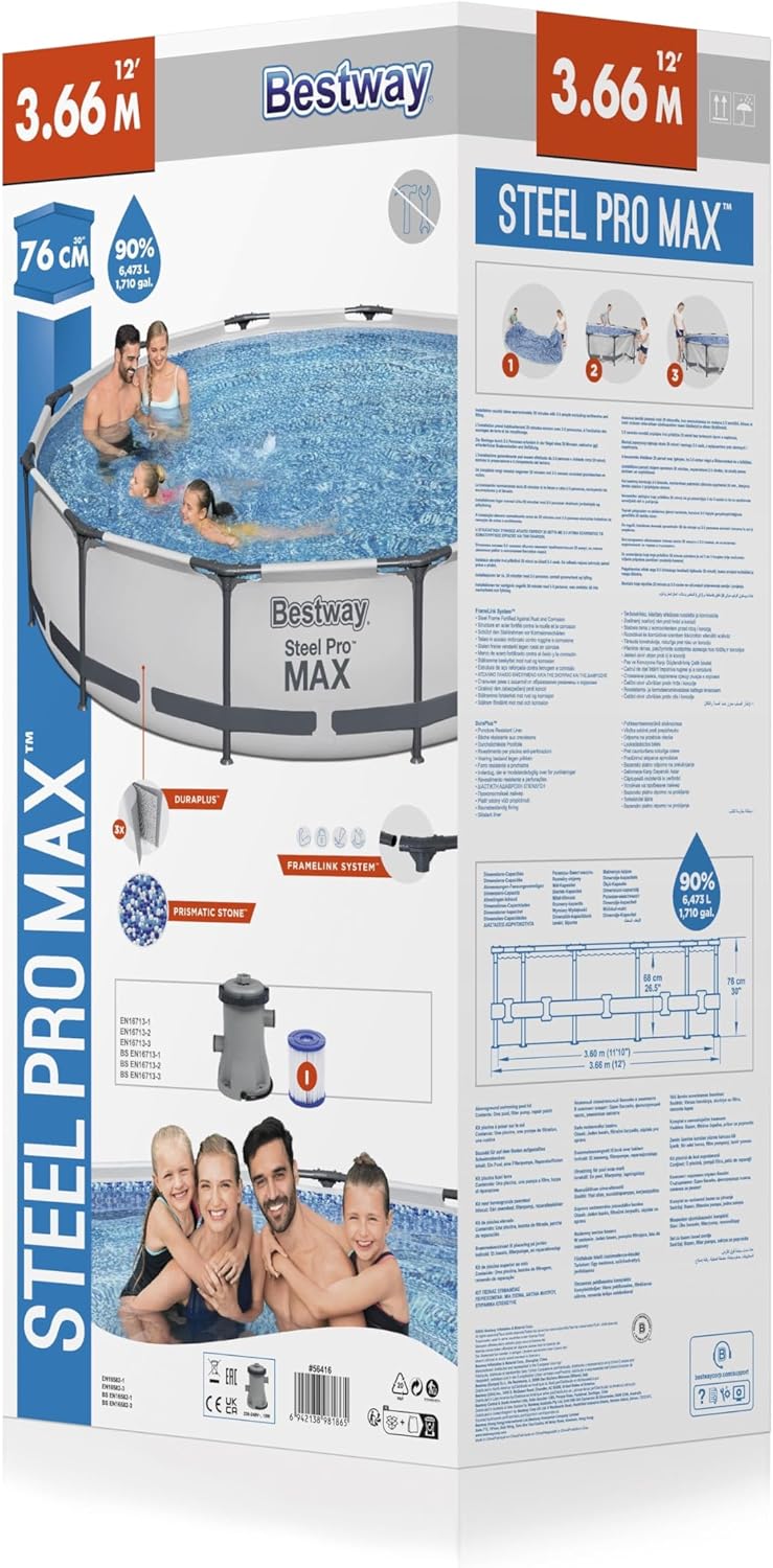 Bestway Steel Pro MAX Ground Pool Set 1 ft x 30 inches