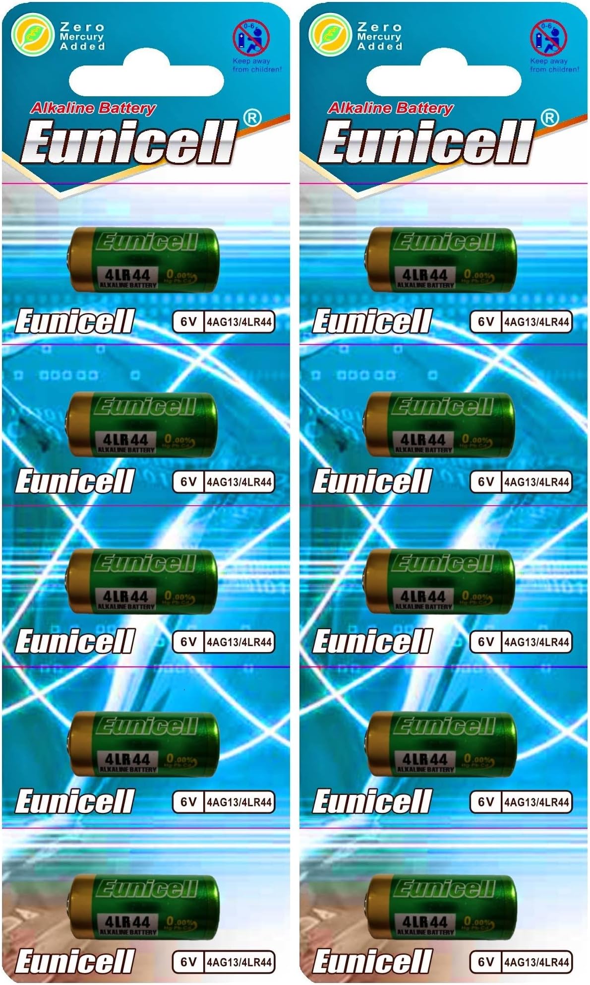 4LR44 6v Batteries - Pack of 10