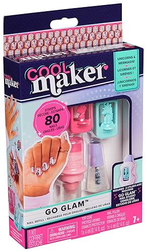 Miniatura 18 de Cool Maker, GO GLAM Nail Surprise Shimmer - Juego de manicura exclusivo con 2 estilos de uñas a presión y más, kit de uñas para niños de 8 años