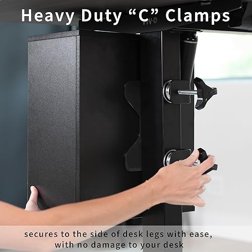 Miniatura 4 de VIVO DESK-SHELF3CL - Estantería debajo del escritorio, soporte de accesorios de oficina para suministros, dispositivos de juego y más, estantes de