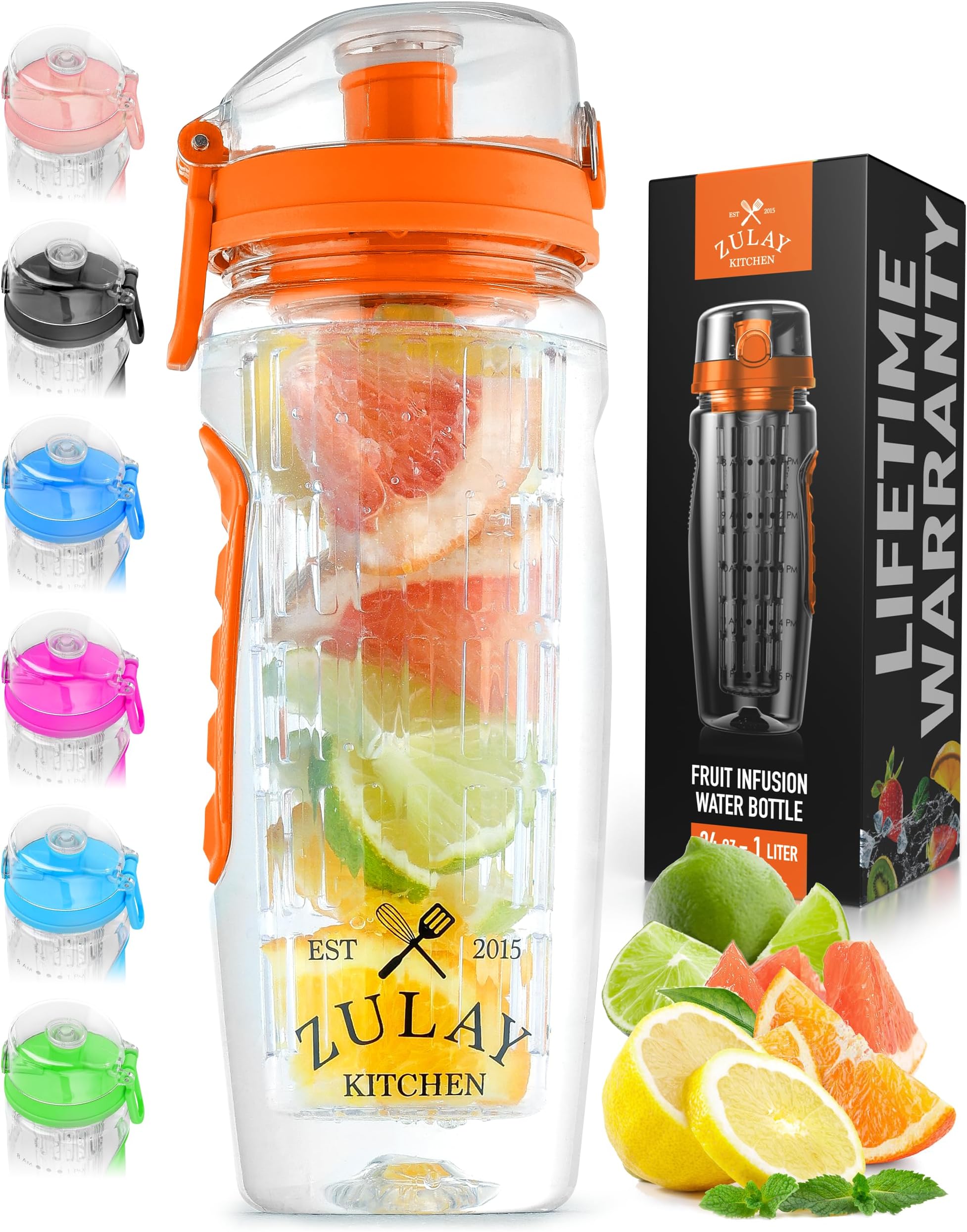 Portable Water Bottle with Fruit Infuser