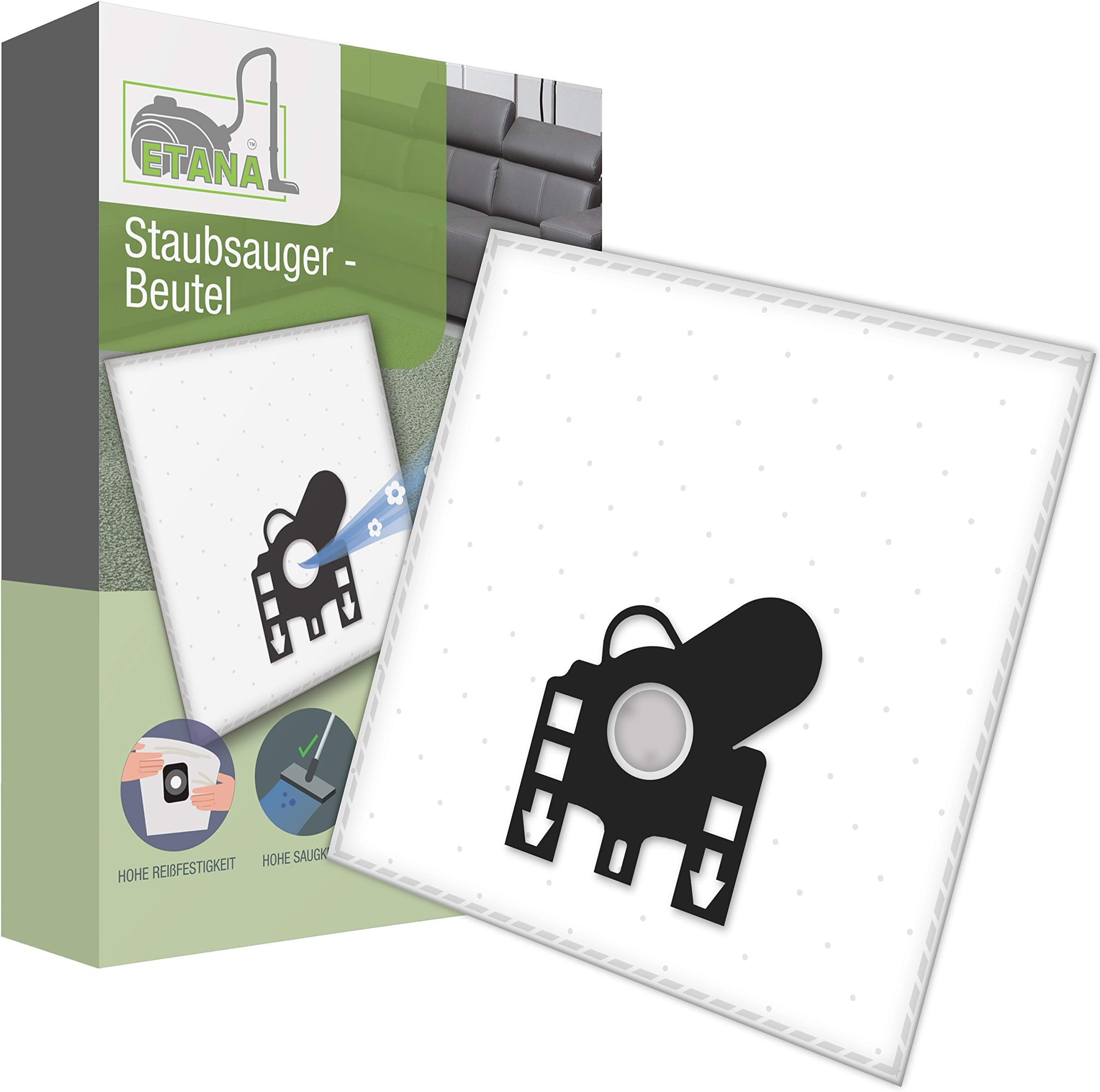 Etana vacuum cleaner bags suitable for Miele S771 Tango Black I S 771 Tango Black Edition 2000 Watt - 10 dust bags