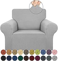 Vista 53 de KEKUOU - Funda elástica para sofá de 3 plazas (de 79 a 94 pulgadas), protector de muebles de 3 asientos con parte inferior elástica para niños