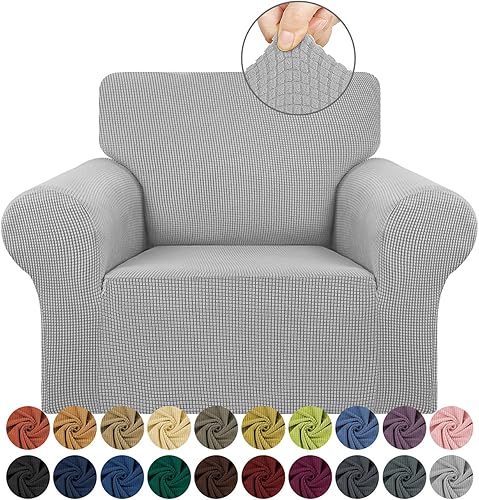 Miniatura 53 de KEKUOU - Funda elástica para sofá de 3 plazas (de 79 a 94 pulgadas), protector de muebles de 3 asientos con parte inferior elástica para niños o