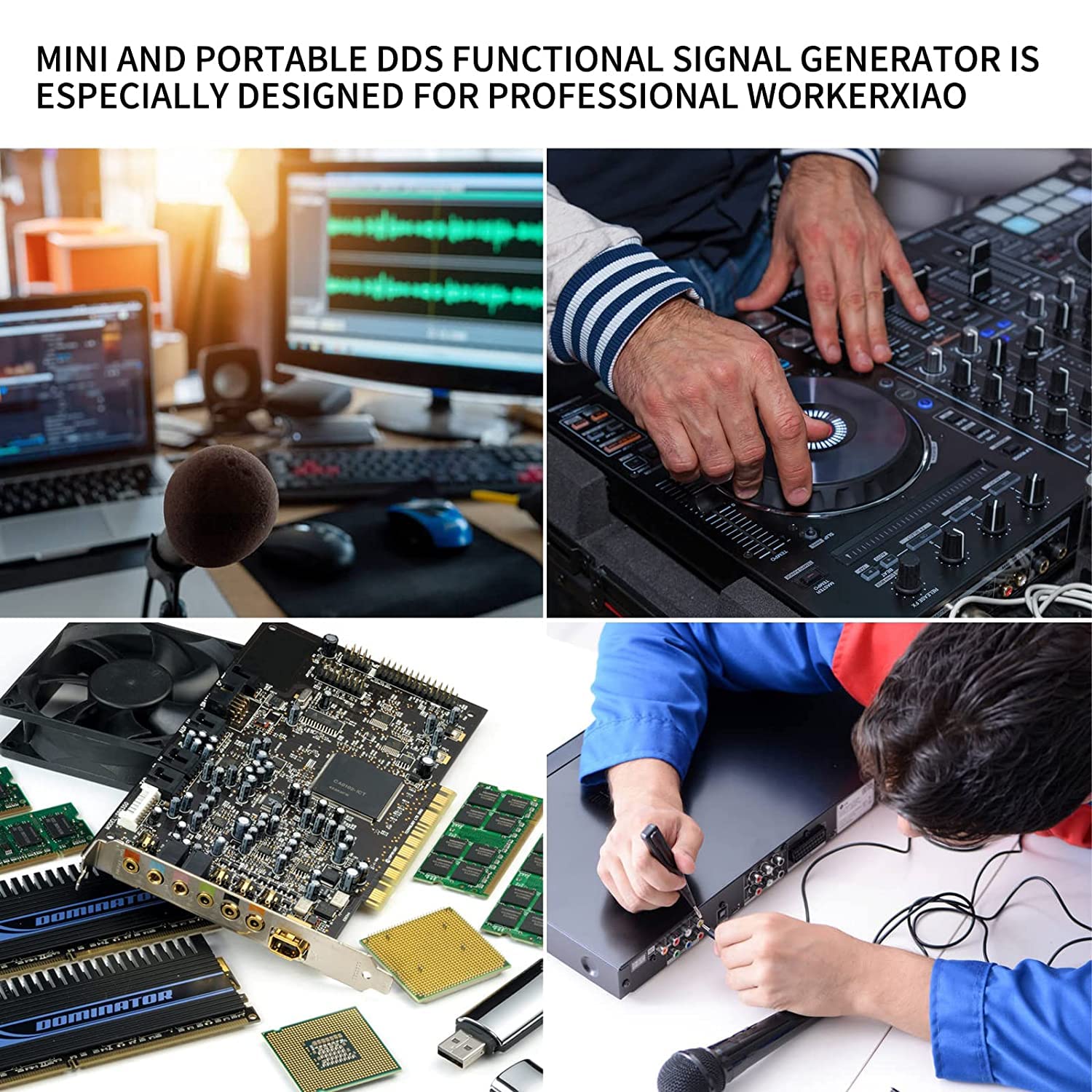 UNI-T UTG962E Signalgenerator, DDS 60MHz Function Arbitrary Waveform Generator mit 4,3 Zoll TFT LCD, 200MSa/s 2-Kanal Frequenzmesser (110-240V EU Plug) Shop in Deutschland, 3 Jahre Garantie !