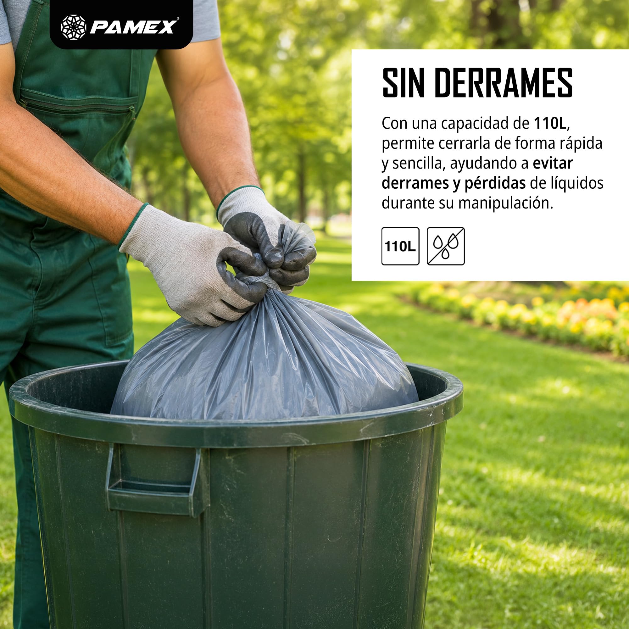 Pamex Bolsa Basura Premium 110l Platinum 25 Sets