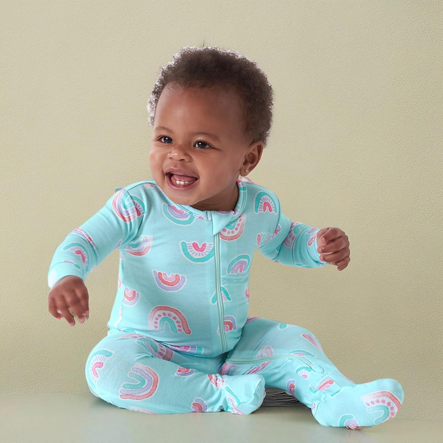 Gerber unisex-baby Toddler Buttery-soft Snug Fit Footed Pajamas With Viscose Made With Eucalyptus
