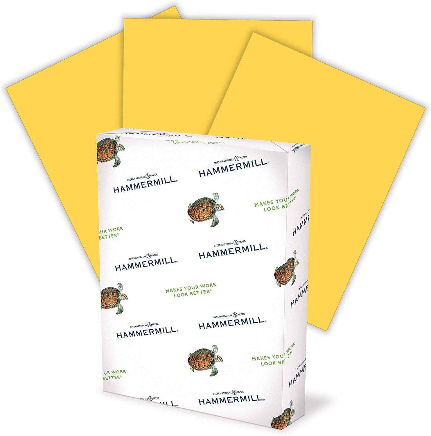 Hammermill Colored Paper, 24 lb Goldenrod Printer Paper, 8