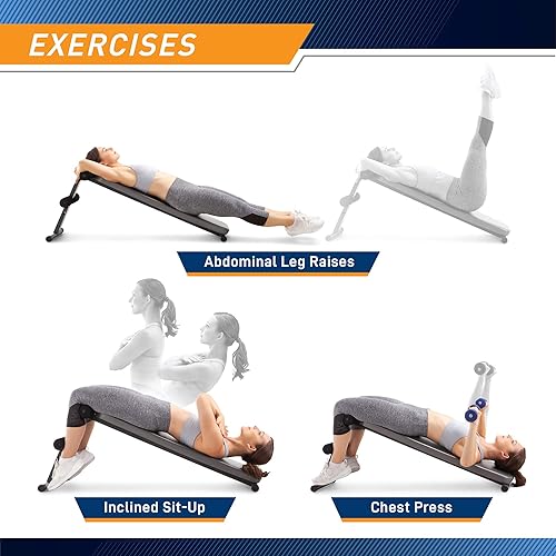 Miniatura 6 de Marcy Apex - Banco de utilidad tablero inclinado banco de abdominales para tonificar y entrenar fuerza JD-12