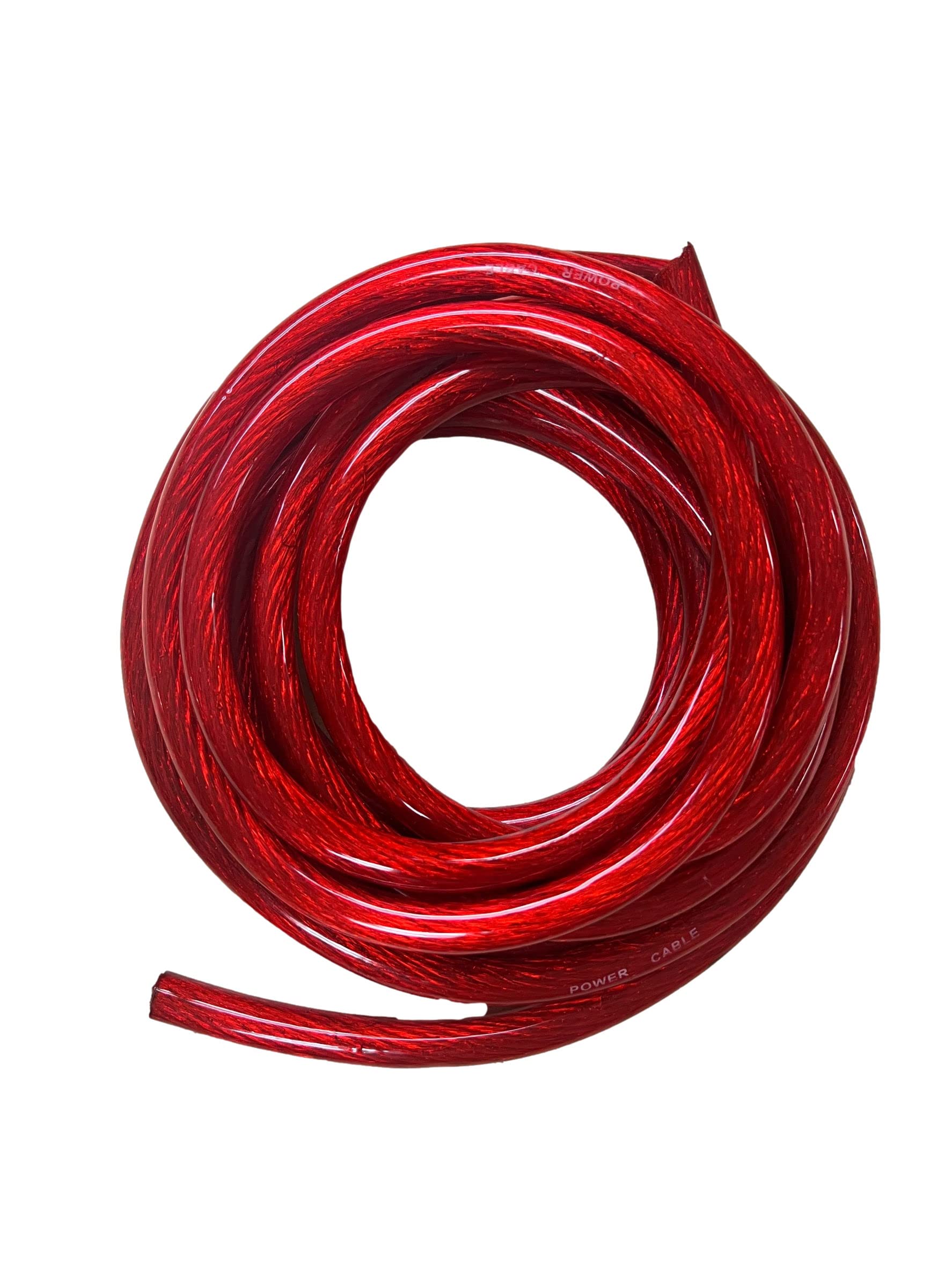 IMC Audio Cable de alimentación de tierra de calibre 1/0 AWG CCA (25 pies negro y 25 pies rojo) alambre de soldadura, cable de batería, cableado de autocaravana, altavoz de audio estéreo de coche
