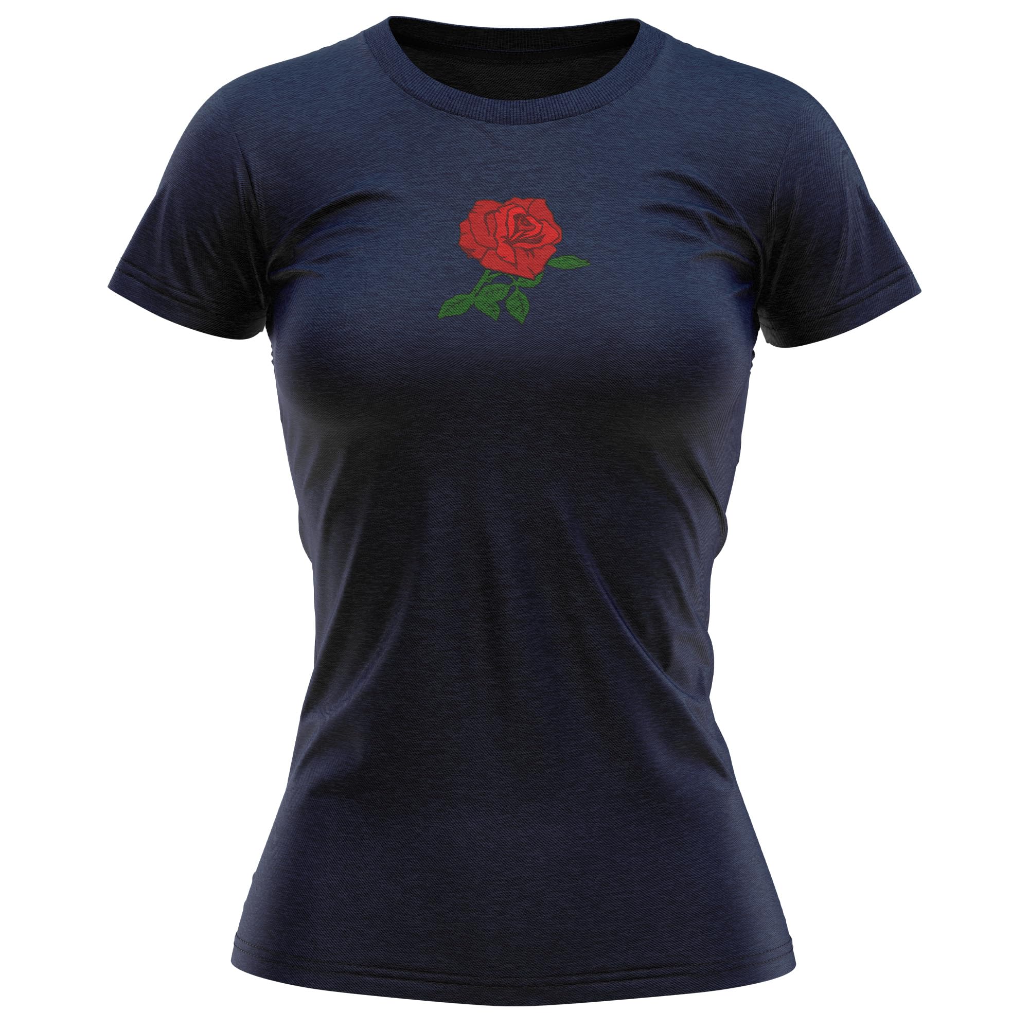 Camiseta de rugby de Inglaterra para mujer con insignia de rosa de Inglaterra 1871