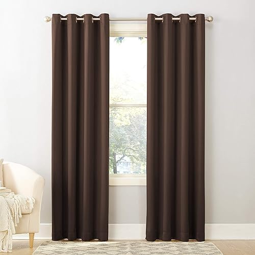 Sun Zero Barrow Energy Efficient Grommet Curtain Single Panel