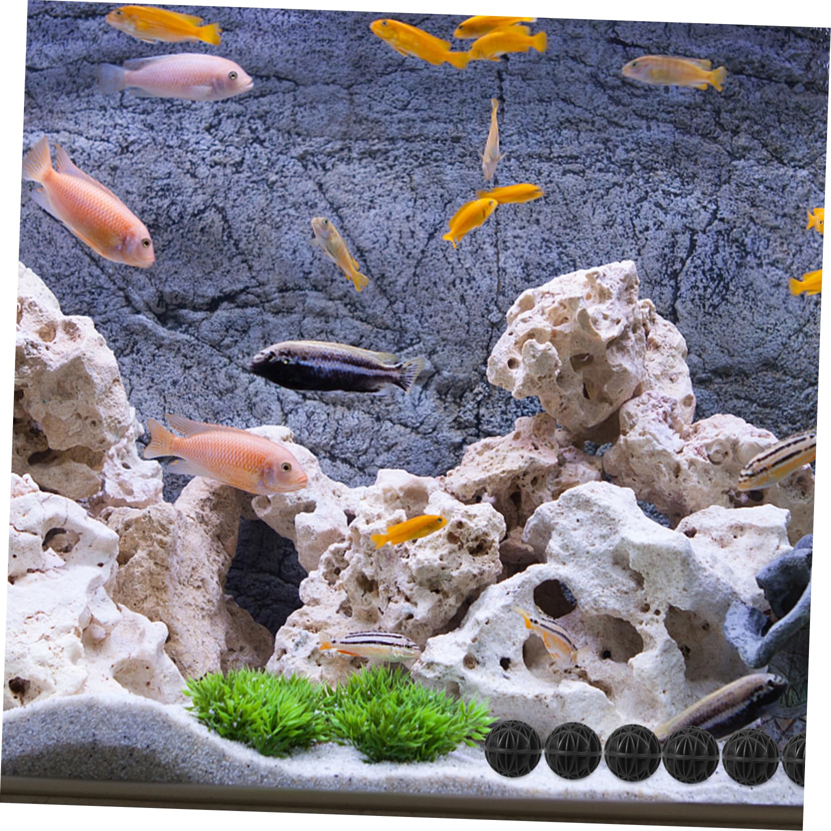 FRCOLOR Accesorios Acuario Bolas Biológicas 100unidades Bolas Bioquímicas Filtro Acuario