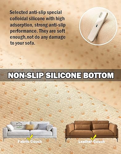 Miniatura 4 de Funda suave para sofá modular, funda de sofá de felpa antideslizante para mantener el calor, protector de sofá para perros, gatos, mascotas y niños