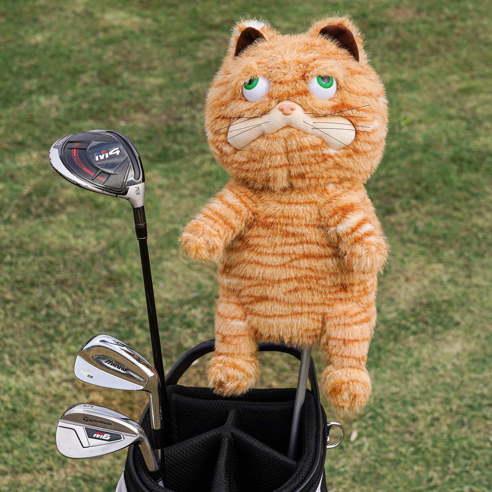 Craftsman Golf Cat Driver Schlägerhaube – passend für 460CC Driver Club Heads – Plüschtier Katze Driver Head Cover – Golf-Geschenke