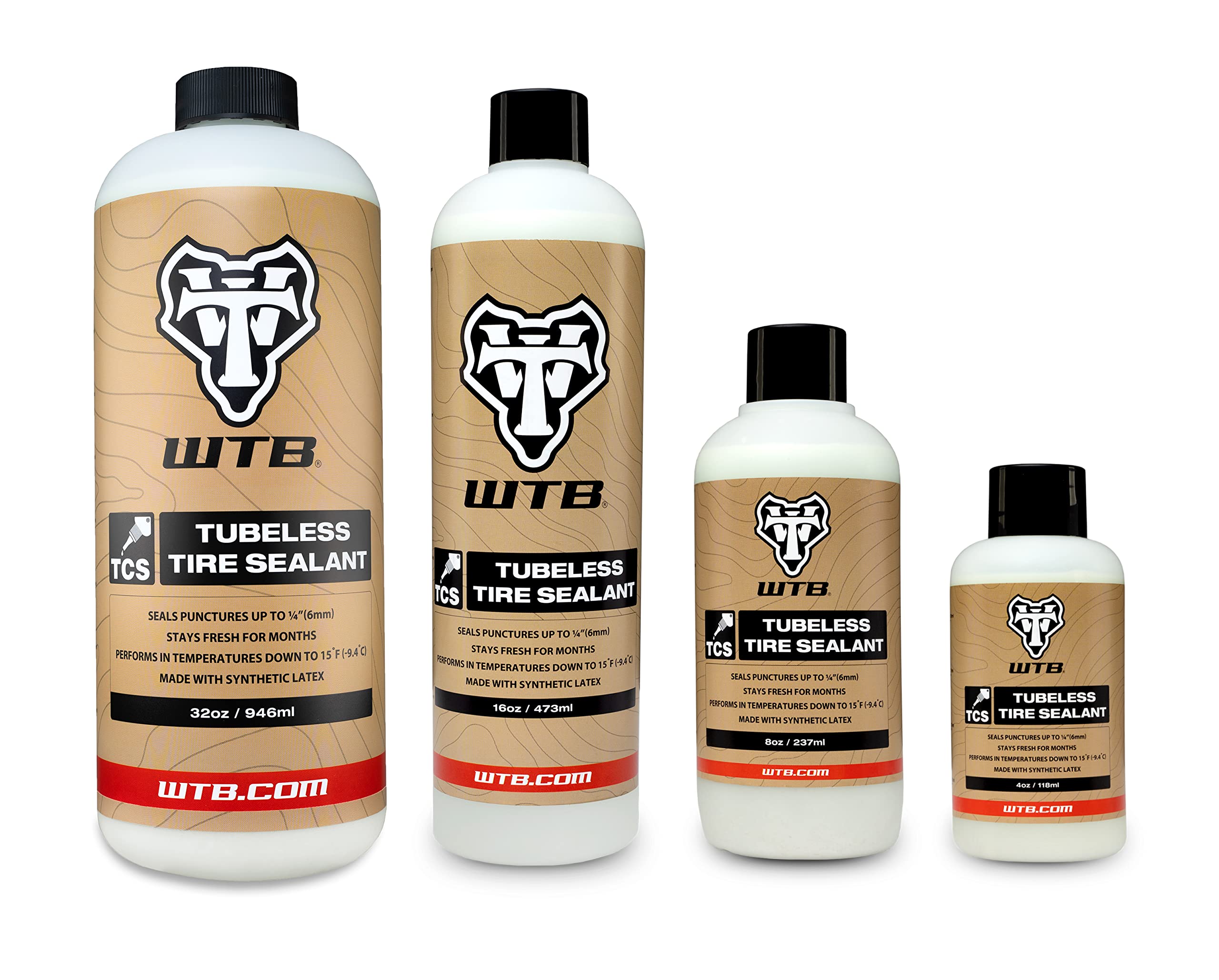 WTB 237 ml TCS Tubeless Tyre Sealant | Fast-Acting Tubeless Sealant Up To 6mm Punctures | Safer Ammonia-Free & Synthetic Latex Bike Tyre Sealant | All Weather Performance Down To -9.4 Degrees C