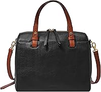 Fossil Women's Rachel Satchel Handbag - LiteHide Leather Purse with Pockets, Adjustable Strap, iPad Compatible